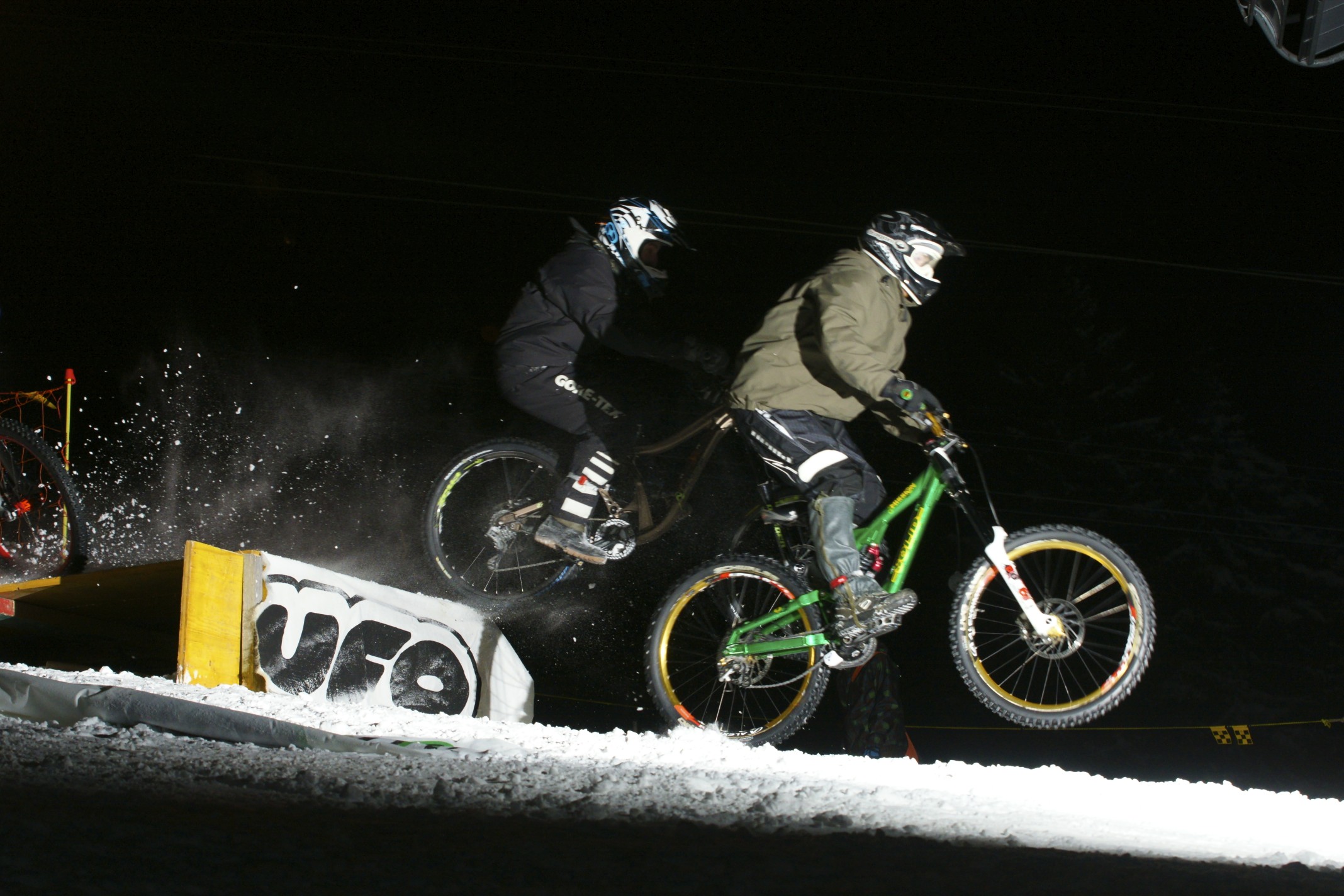 Snow Bike Downhill Night Mörlialp - Auer Power